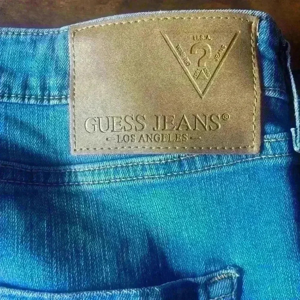 Men’s GUESS LOS ANGELES Jeans, Slim Fit, Low Rise, Tapered Leg, 38x32 Denim NWT - Picture 6 of 7